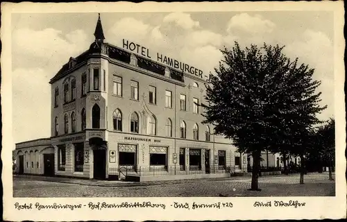 Ak Brunsbüttelkoog Brunsbüttel im Kreis Dithmarschen, Hotel Hamburger Hof, Inh. Kurt Walther