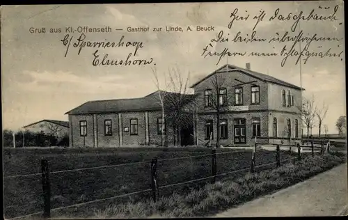 Ak Klein Offenseth Sparrieshoop in Holstein, Gasthof zur Linde