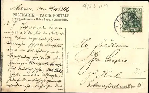 Ak Marne in Holstein Dithmarschen, Straßenpartie, Passanten, Villa