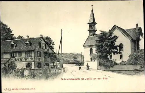Ak St. Jakob an der Birs Bâle Basel Stadt Schweiz, Schlachtkapelle