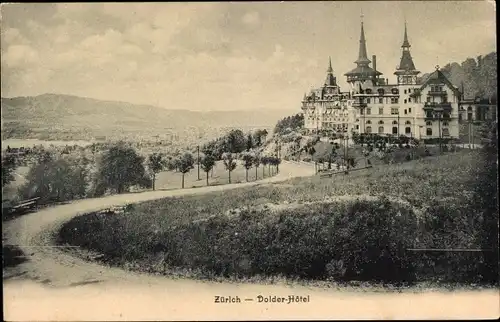 Ak Dolder Zürich Stadt Schweiz, Dolder Hotel