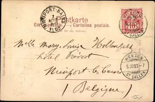 Wappen Ak Thusis Kanton Graubünden, Gesamtansicht