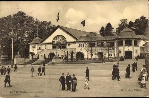 Ak Bern Stadt Schweiz, Schweizer Landesausstellung, Exposition Nationale, Festhalle, Halle des Fetes