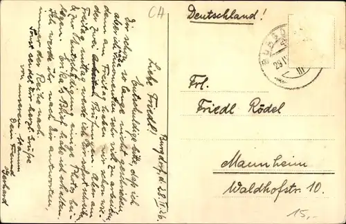 Studentika Ak Burgdorf Kanton Bern, Zähringia, 25jähriges Jubiläum 1897-1922