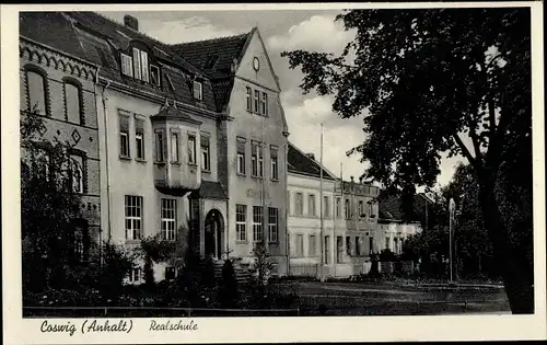 Ak Coswig in Anhalt, Realschule