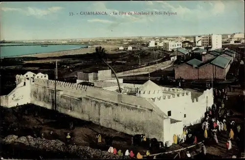 Ak Casablanca Marokko, La Fete du Mouloud a Sidi-Belyout