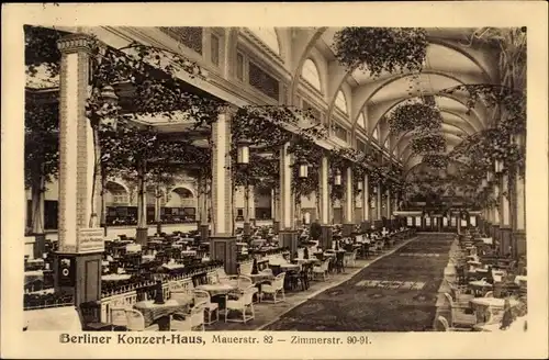 Ak Berlin Mitte, Konzerthaus Clou, Innenansicht vom Saal