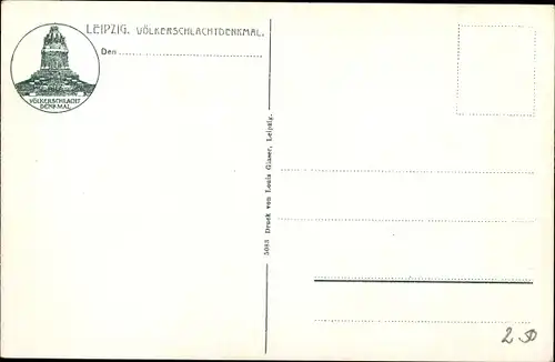 Ak Leipzig, Völkerschlachtdenkmal aus der Vogelschau