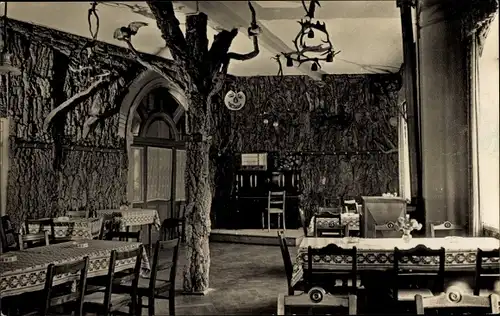 Ak Waldheim in Sachsen, Gaststätte Goldene Höhe, Innenansicht