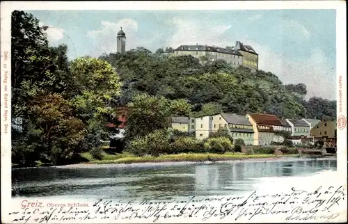 Ak Greiz im Vogtland, Oberes Schloss