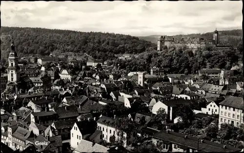 Ak Greiz im Vogtland, Teilansicht