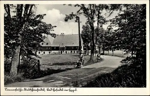 Ak Deutscheinsiedel Deutschneudorf im Erzgebirge, Bad Einsiedel, Straßenpartie