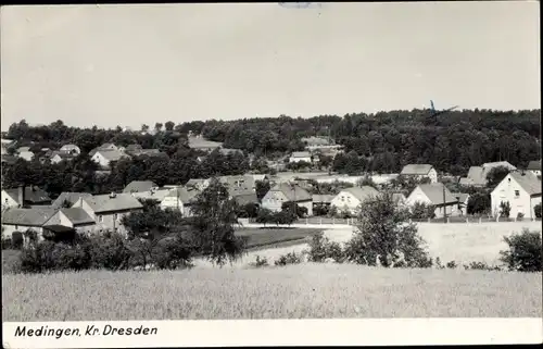 Ak Medingen Ottendorf Okrilla Sachsen, Ortsansicht