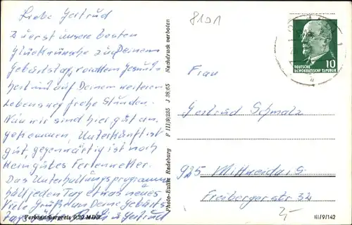 Ak Friedewald Moritzburg in Sachsen, Ortspartie