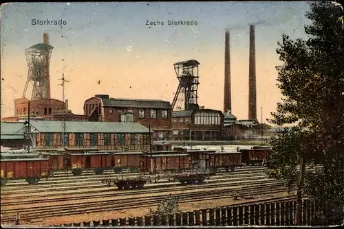Ak Sterkrade Oberhausen Nordrhein Westfalen, Zeche Sterkrade