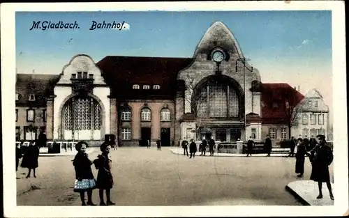 Ak Mönchengladbach am Niederrhein, Bahnhof