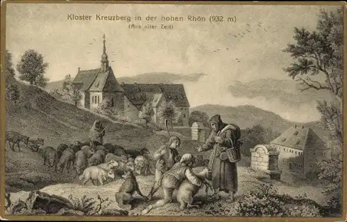 Ak Klosterkreuzberg Bischofsheim an der Rhön, Kloster Kreuzberg, Schäfer