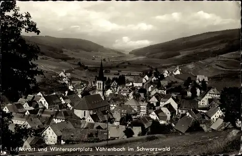 Ak Vöhrenbach im Schwarzwald Baden, Panorama vom Ort