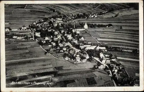 Ak Böhlen Großbreitenbach in Thüringen, Fliegeraufnahme