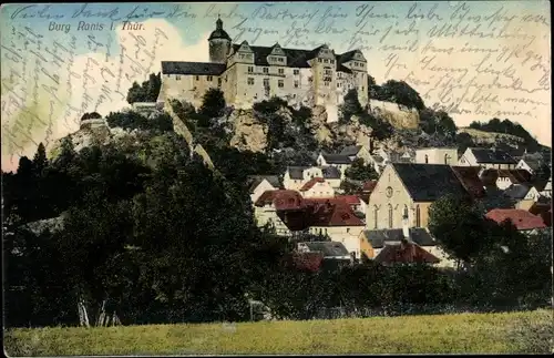 Ak Ranis in Thüringen, Burg