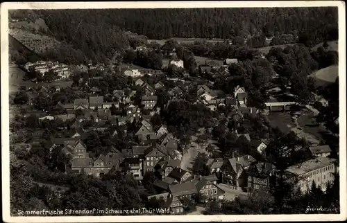 Ak Sitzendorf in Thüringen, Talblick
