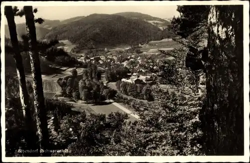 Ak Sitzendorf in Thüringen, Panorama vom Ort