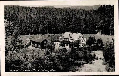 Ak Neudorf Sehmatal im Erzgebirge, Gasthaus Vierenstraße, Erholungsheim