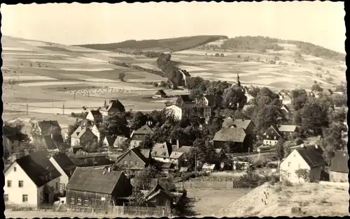 Ak Neudorf Sehmatal im Erzgebirge, Panorama vom Ort