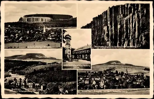 Ak Scheibenberg im Erzgebirge Sachsen, Orgelpfeifen, Buchholz, Schlettau