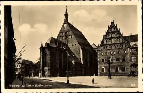 Ak Freiberg in Sachsen, Partie am Dom, Stadtmuseum