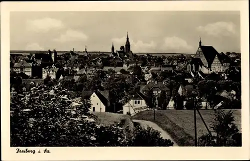 Ak Freiberg in Sachsen, Blick über die Stadt