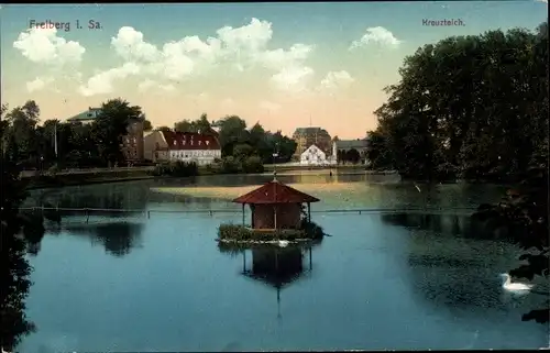 Ak Freiberg in Sachsen, Kreuzteich