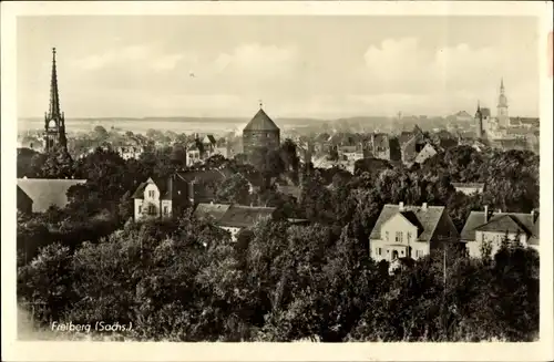 Ak Freiberg in Sachsen, Blick über die Stadt