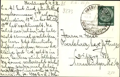 Ak Oberlungwitz in Sachsen, Kirche