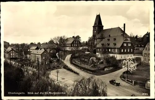 Ak Oberlungwitz in Sachsen, Blick auf die St. Martinskirche