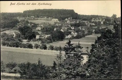 Ak Hartha Hintergersdorf Tharandt im Erzgebirge, Blick auf den Harthaberg