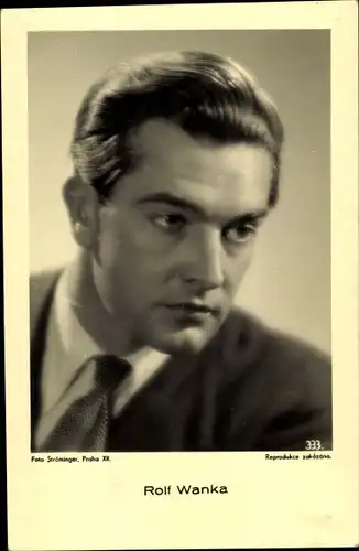 Ak Schauspieler Rolf Wanka, Portrait