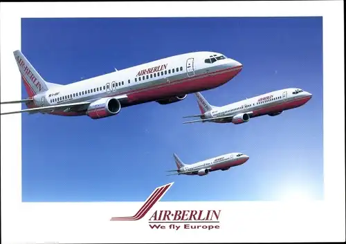 Ak Passagierflugzeug Air Berlin Flüsterjet Boeing 737/400