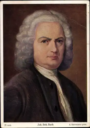 Künstler Ak Herrmann, A., Johann Sebastian Bach, Komponist, Ackermanns 7075