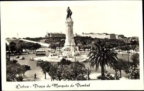 Ak Lisboa Lissabon Portugal, Praca do Marques do Pombal