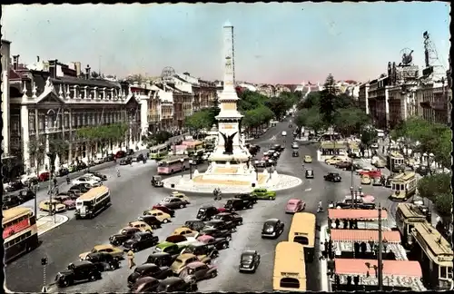 Ak Lisboa Lissabon Portugal, Avenida da Liberdade