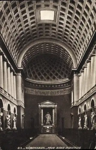 Ak København Kopenhagen Dänemark, Frue Kirke Indvendig