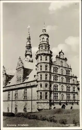 Ak Helsingør Helsingör Dänemark, Kronborg Slot, Schloss, Kirkefløjen