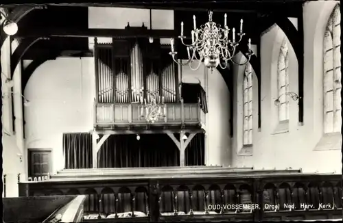 Ak Oud Vossemeer Zeeland Niederlande, Orgel Ned. Herv. Kerk