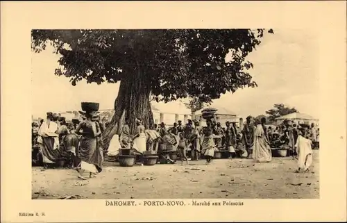Ak Porto Novo Dahomey Benin, Marche aux Poissons