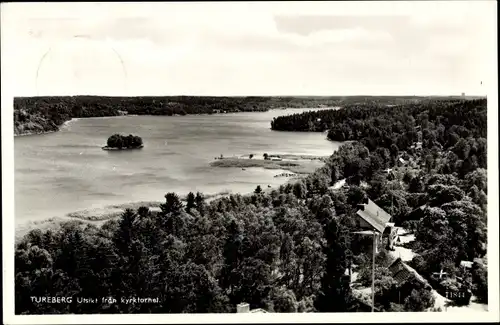 Ak Tureberg Schweden, Utsikt fran kyrktornet