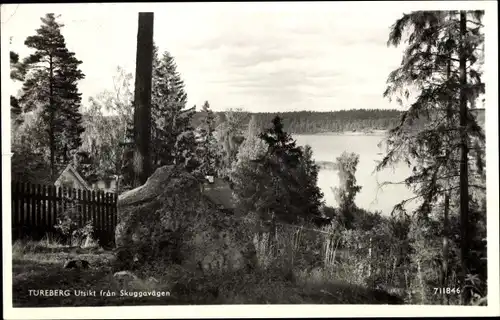 Ak Tureberg Schweden, Utsikt fran Skuggavägen