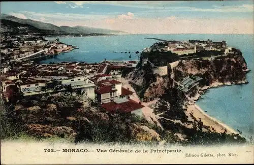 Ak Monaco, Vue generale de la Principaute