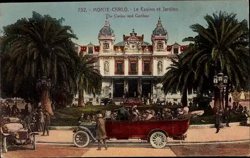 Ak Monte Carlo Monaco, Le Casino et Jardins