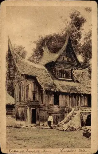 Ak Sumatra Indonesien, Minang House in Baso